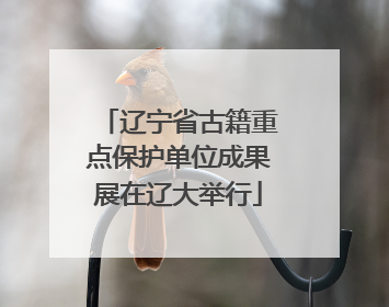 辽宁省古籍重点保护单位成果展在辽大举行